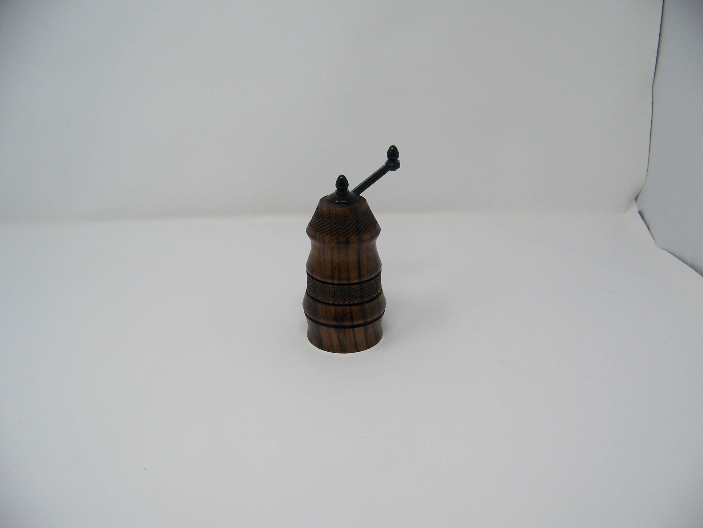 Mini Pepper or Salt Grinder - Top Grinder - Ceramic mechanism - hardwoods