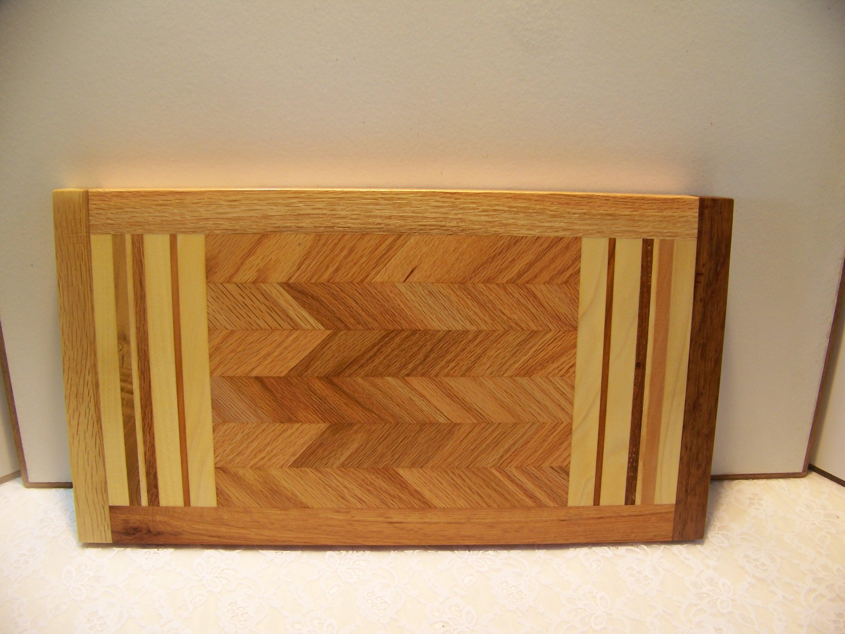 Cutting Board - various hardwoods - unique pattern