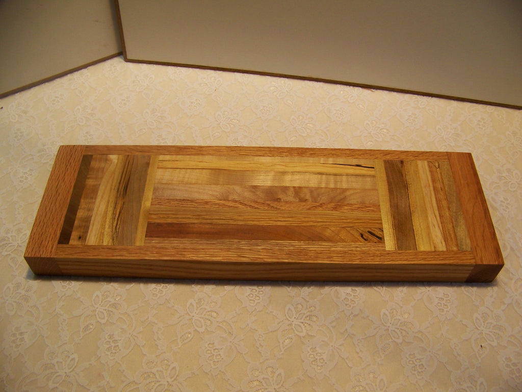 Cutting Board or Cheese Board - made using various Hardwoods - Pieced together.