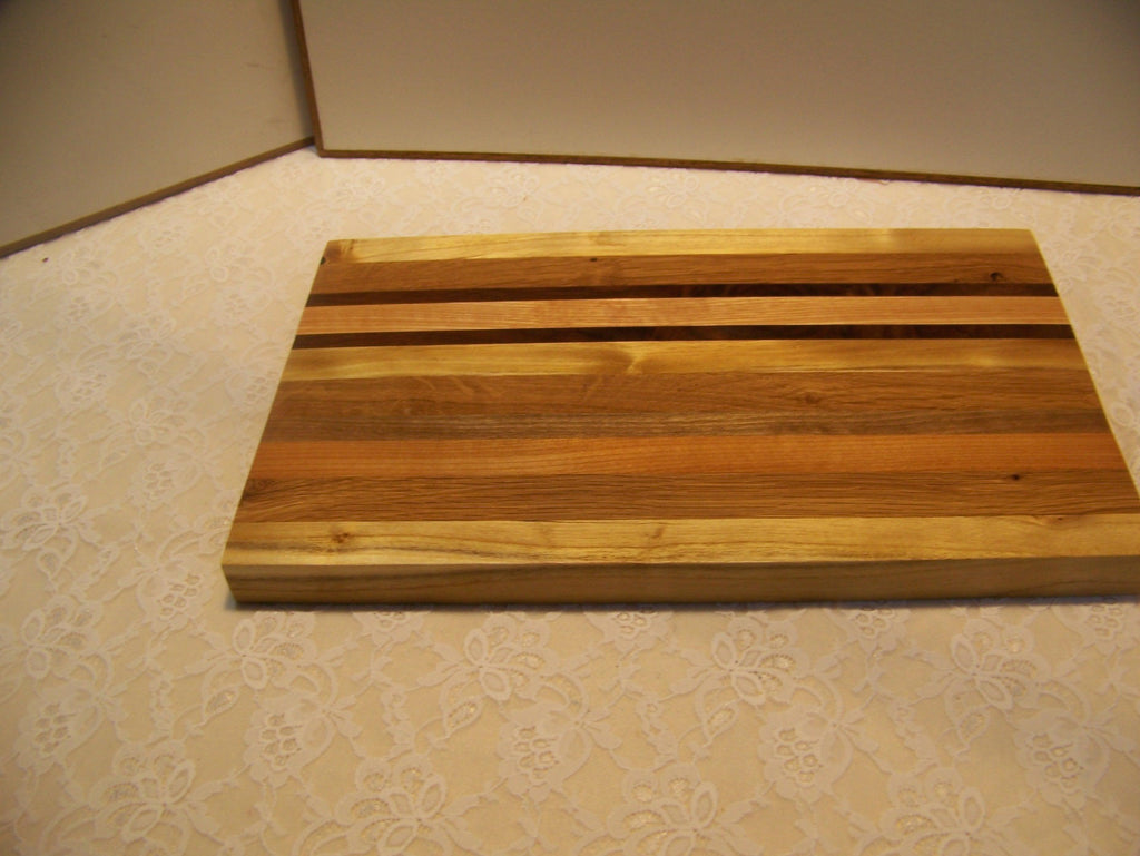 Cutting Board made using various hardwoods - pieced together