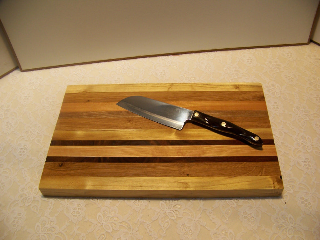 Cutting Board made using various hardwoods - pieced together
