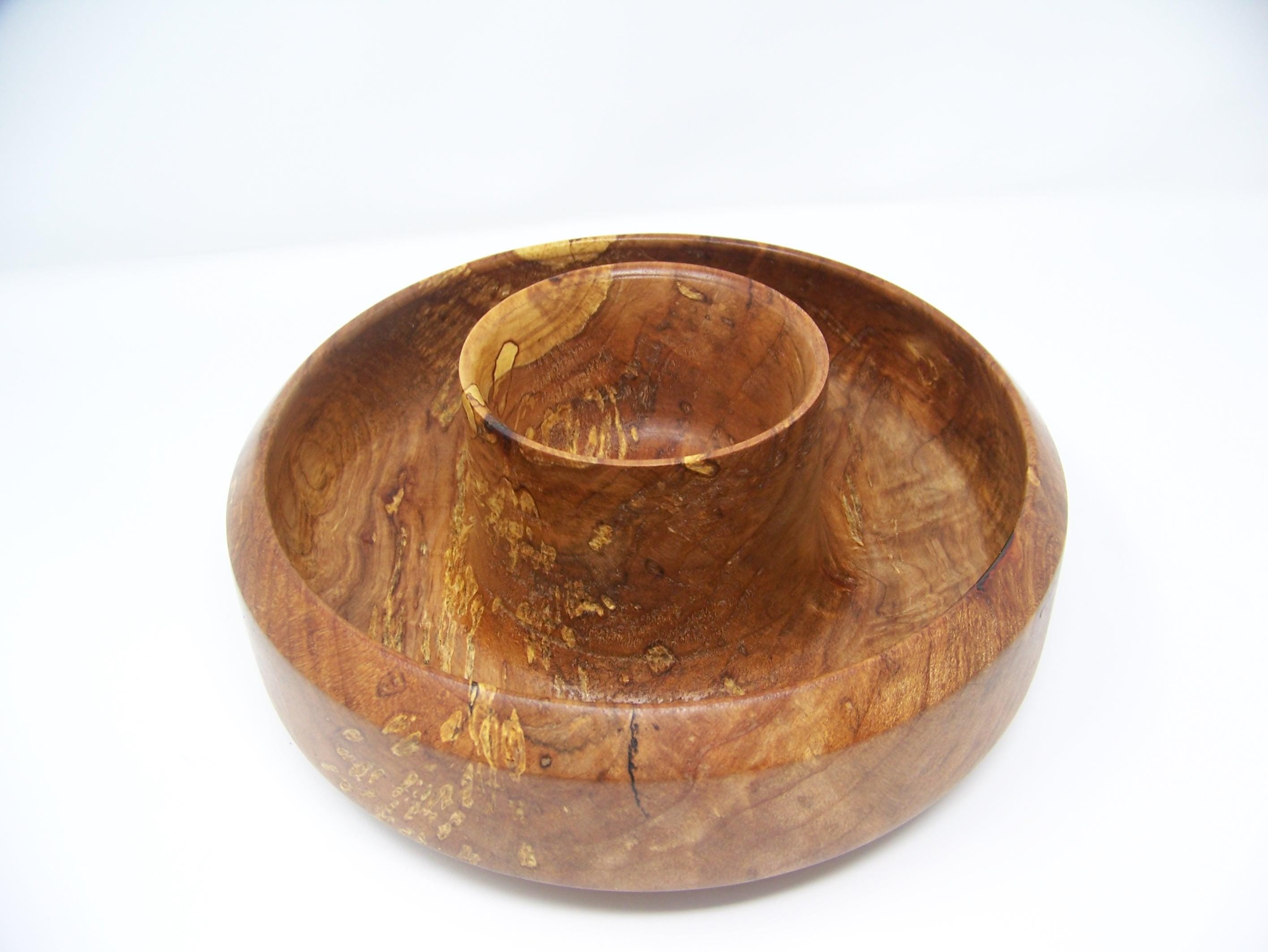 Spalted Maple - Chip and Dip/Candy Dish Bowl
