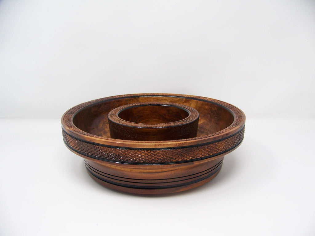 Chip and Dip/Candy Dish - Maple - Lathe Turned - 1 piece