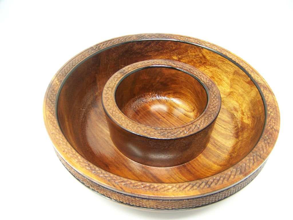 Chip and Dip/Candy Dish - Maple - Lathe Turned - 1 piece