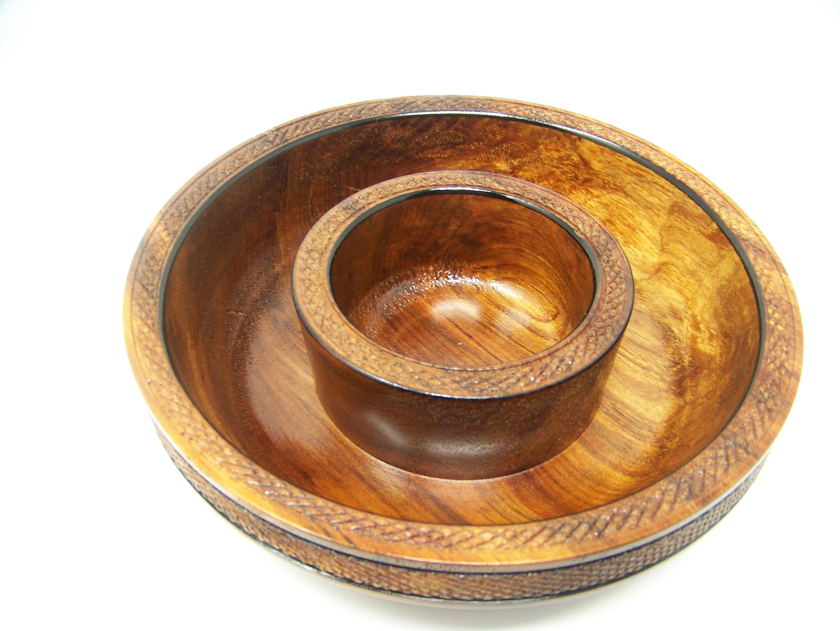 Chip and Dip/Candy Dish - Maple - Lathe Turned - 1 piece