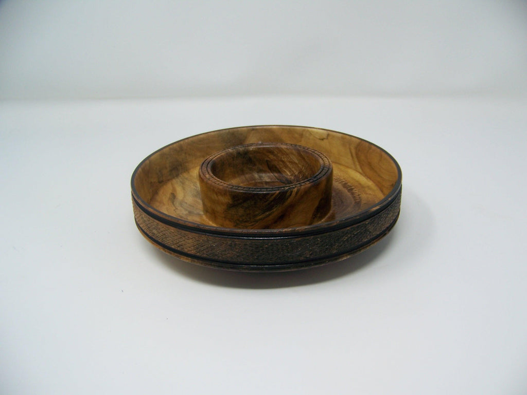 Small Black Walnut Candy Dish - lathe turned - 1 piece