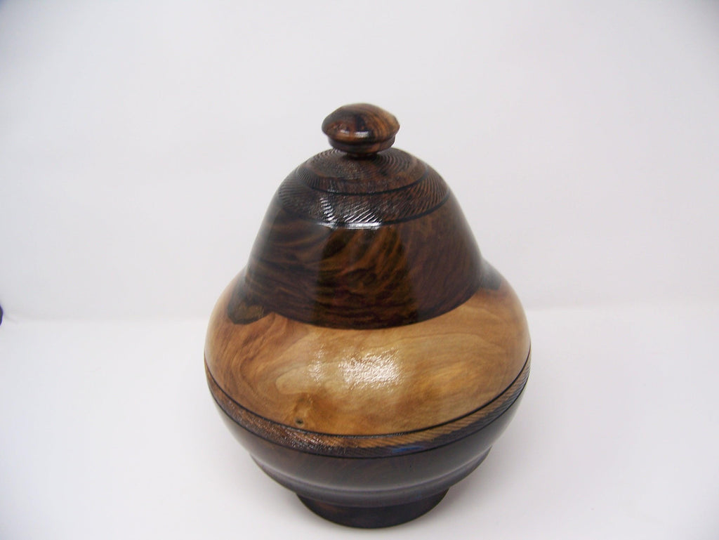 Black Walnut - "I Dream of Jeanie" canister/Bowl with lid