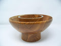 Oak - Chip and Dip Bowl - 2 Tier Bowl - Lathe Turned