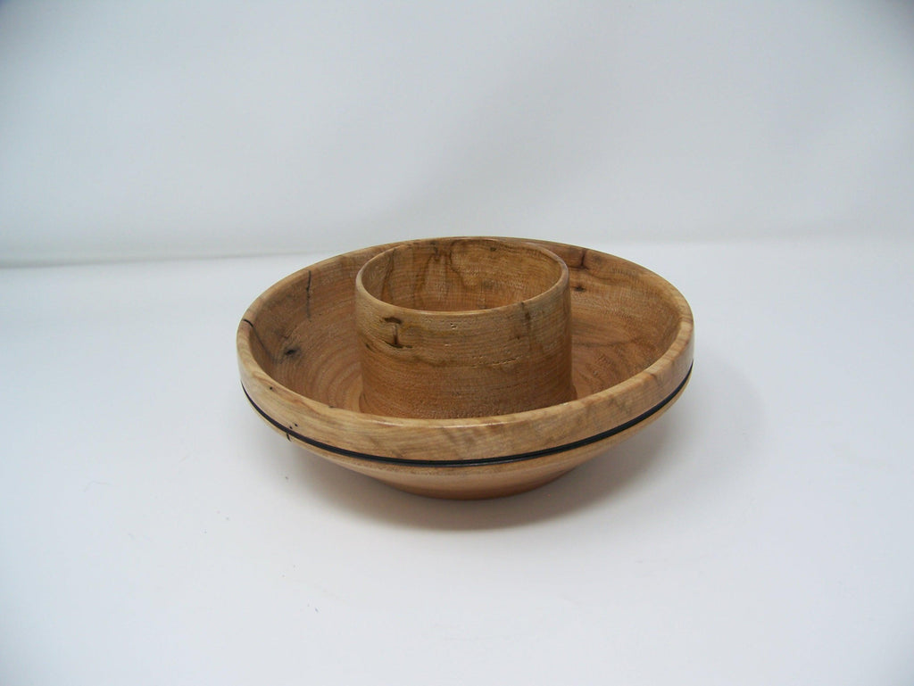 Maple Candy Dish - Chip and Dip Bowl - Lathe Turned