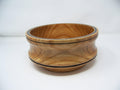 Oak Bowl - Medium Size - Black Epoxy inlay around rim