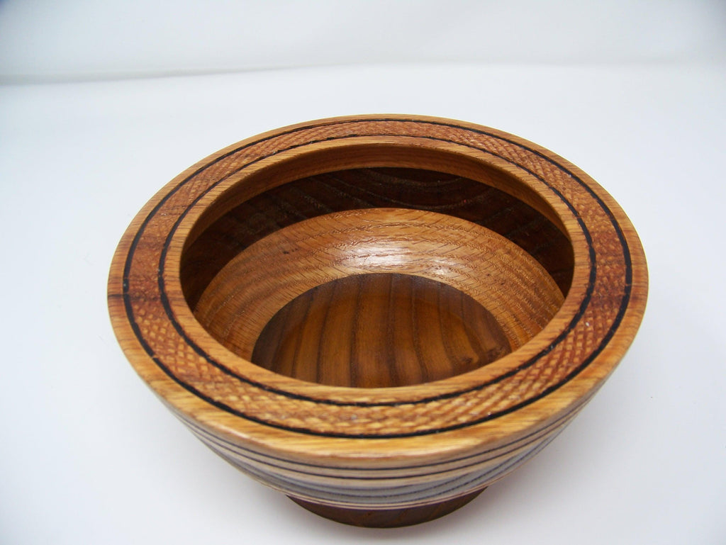 Oak - Walnut - Russian Olive  bowl -  Candy Dish - Lathe Turned -