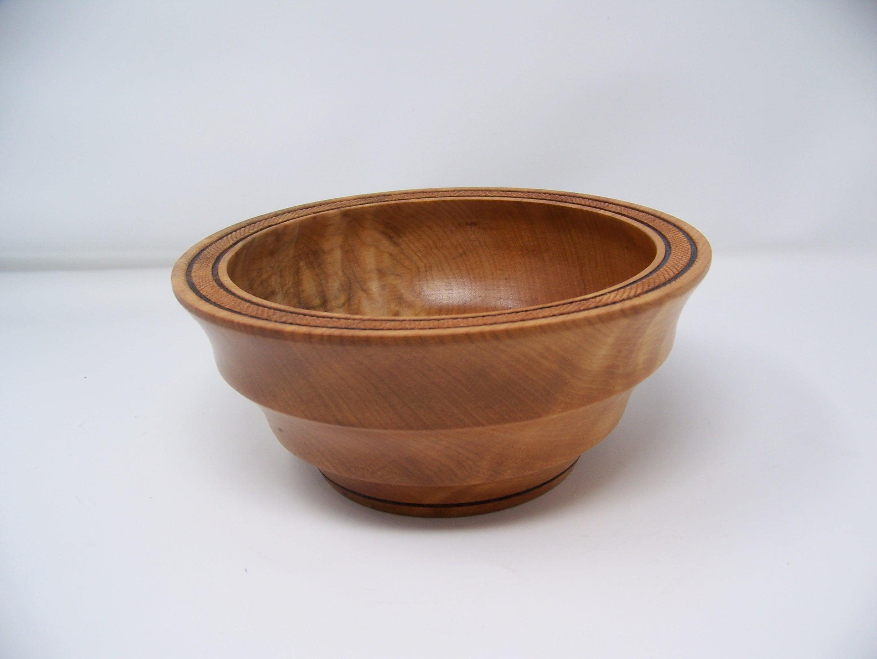 Maple Bowl w/Detailing - Candy Dish - Salad Bowl - Lathe Turned
