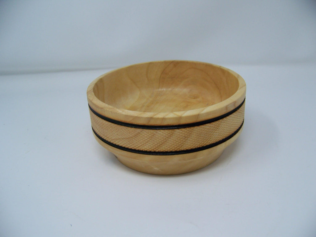 Madrona Bowl/with engraving around the bowl - Lathe Turned -