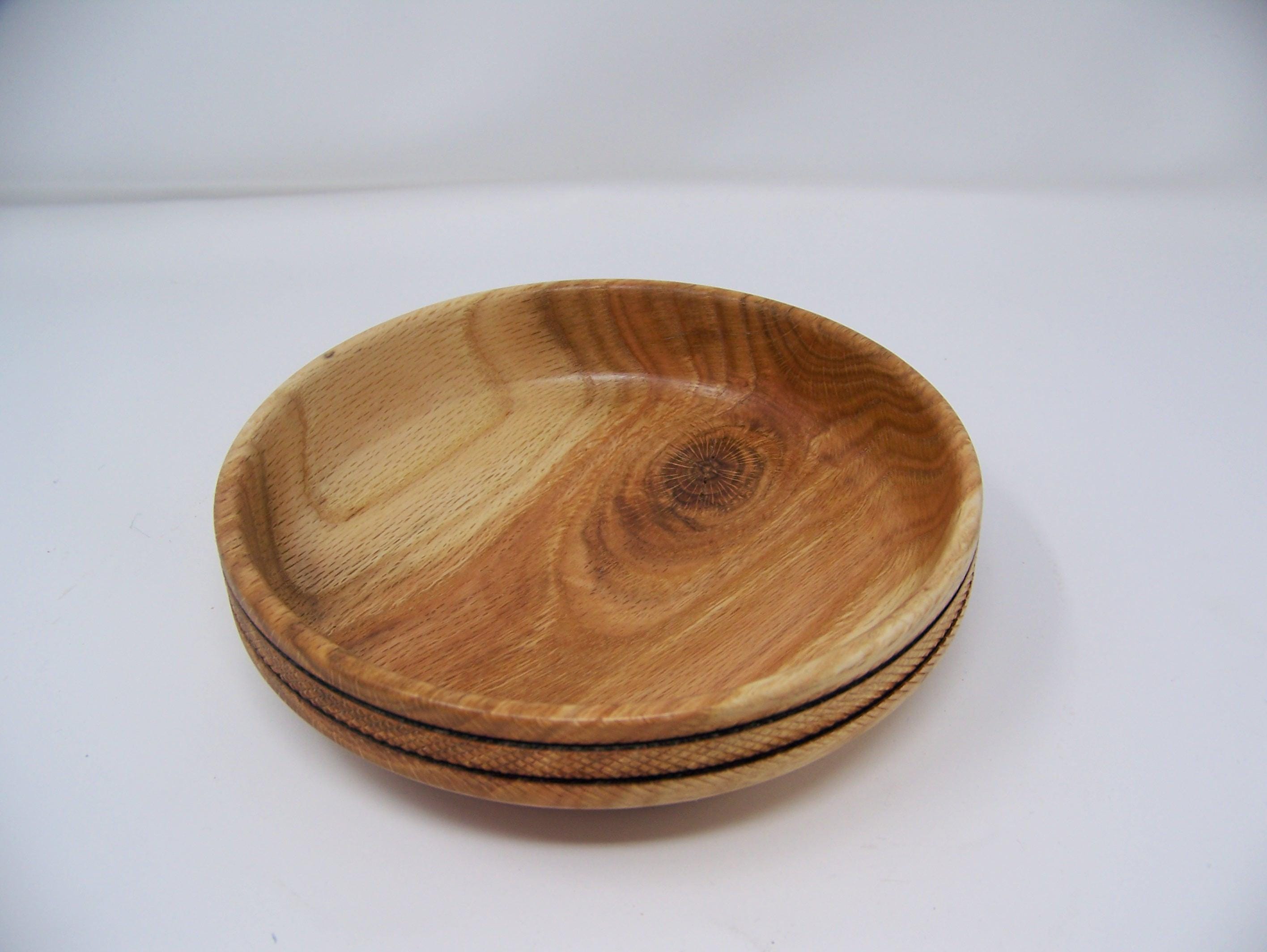 Oak Bowl w/Detailing, Lathe Turned