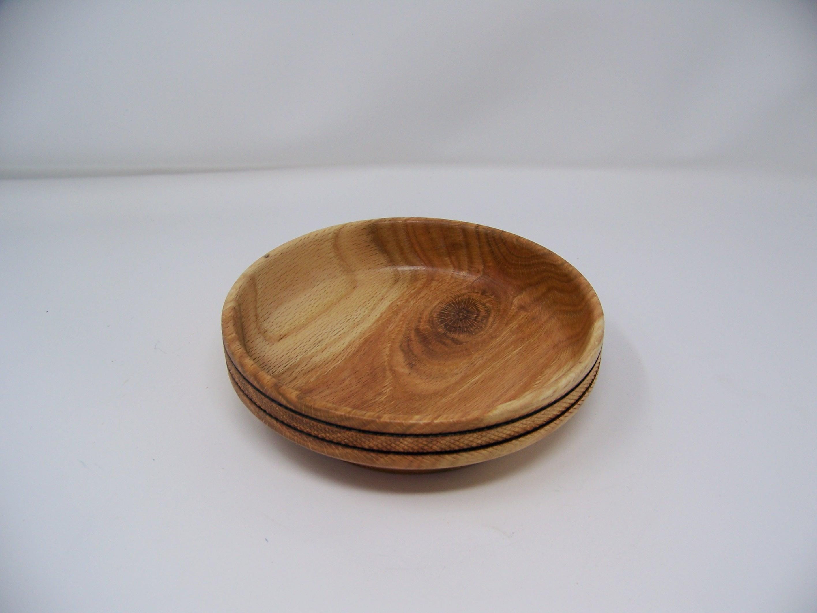 Oak Bowl w/Detailing, Lathe Turned
