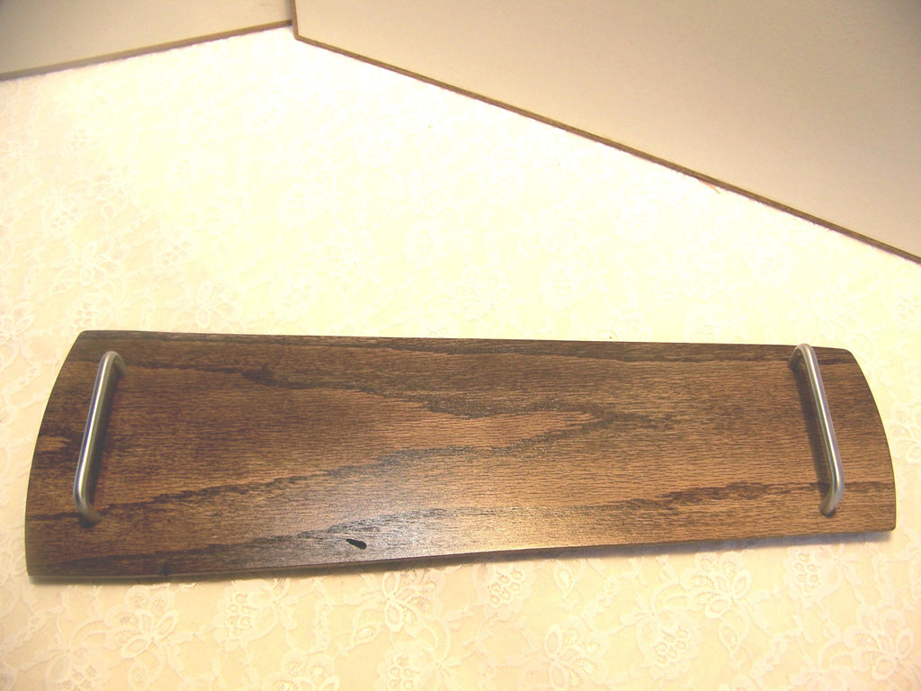 Live Edge Oak Charcuterie Board with handles