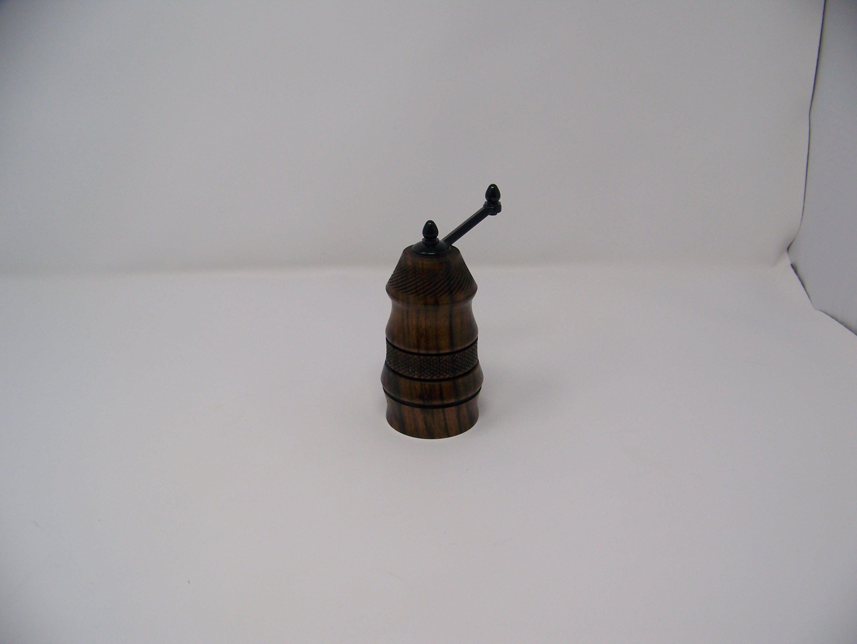 Mini Pepper or Salt Grinder - Top Grinder - Ceramic mechanism - hardwoods
