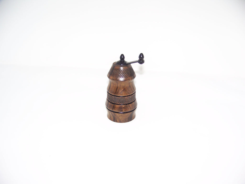 Mini Pepper or Salt Grinder - Top Grinder - Ceramic mechanism - hardwoods