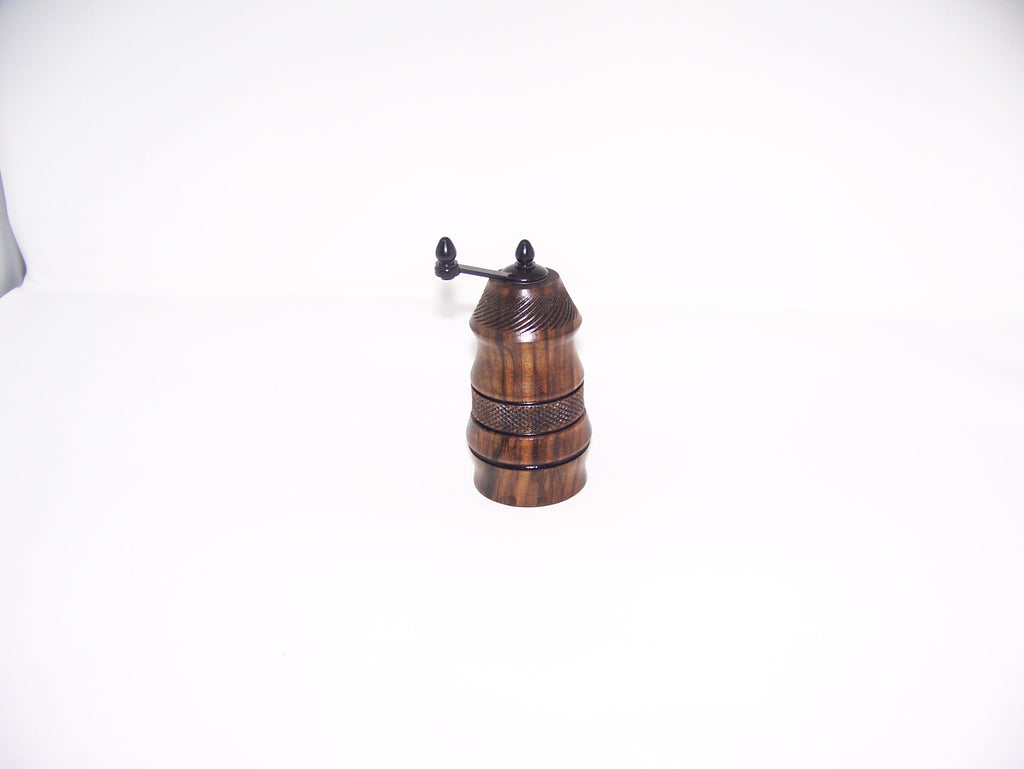 Mini Pepper or Salt Grinder - Top Grinder - Ceramic mechanism - hardwoods