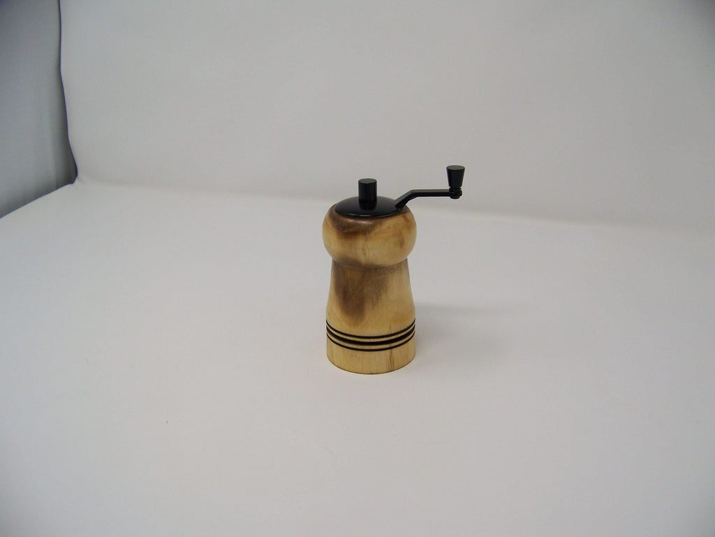 Mini Salt or Pepper Grinder - Top Grinder - Ceramic mechanism - hardwoods: Locust