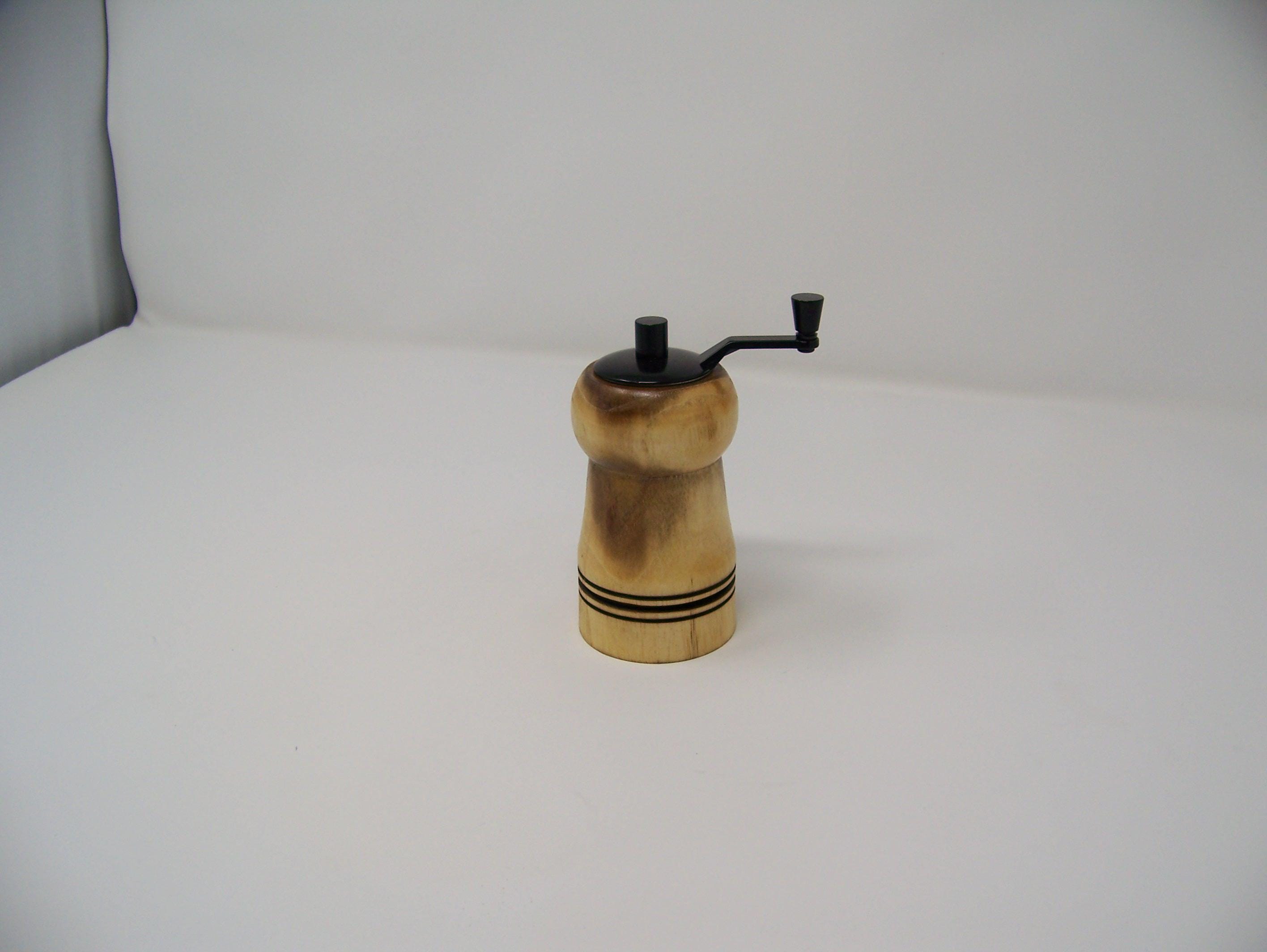 Mini Salt or Pepper Grinder - Top Grinder - Ceramic mechanism - hardwoods: Locust