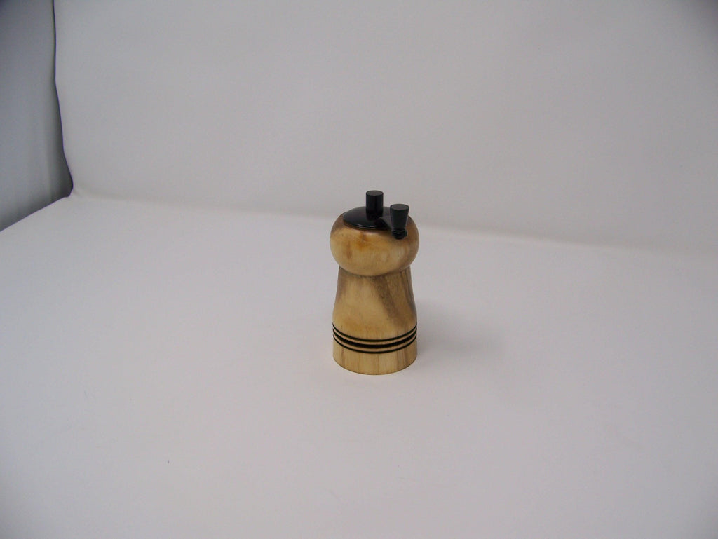 Mini Salt or Pepper Grinder - Top Grinder - Ceramic mechanism - hardwoods: Locust