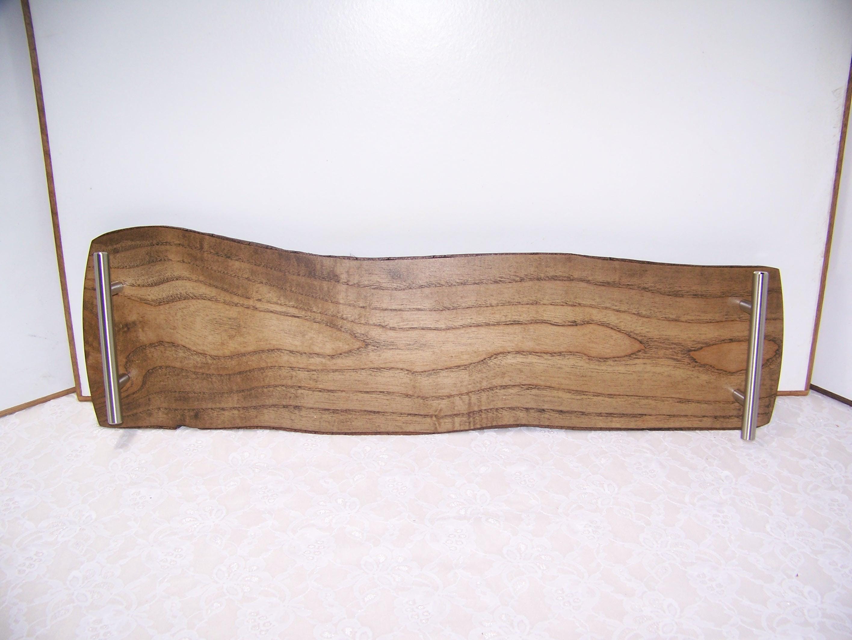 Live Edge Ash Charcuterie Board with Handles