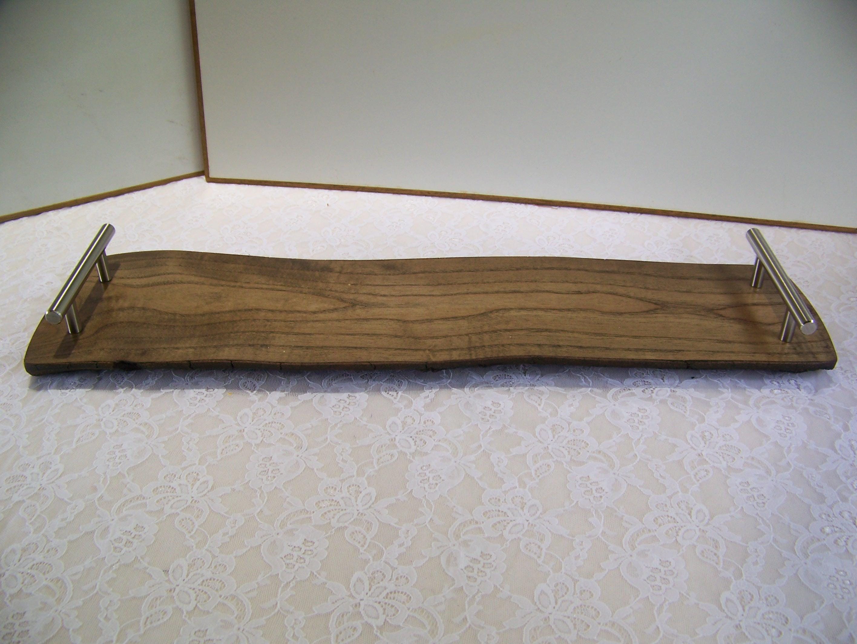 Live Edge Ash Charcuterie Board with Handles