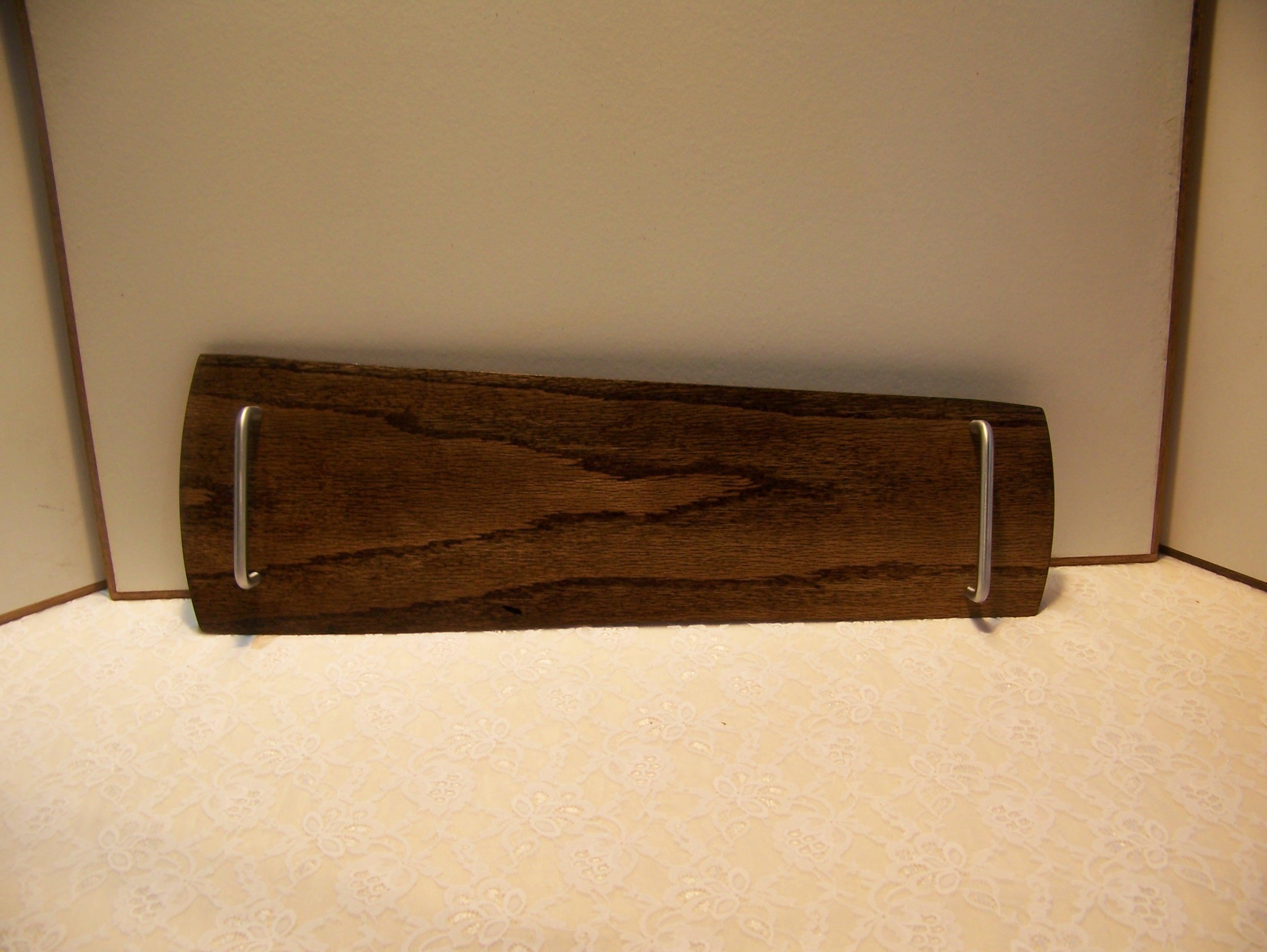 Live Edge Oak Charcuterie Board with handles