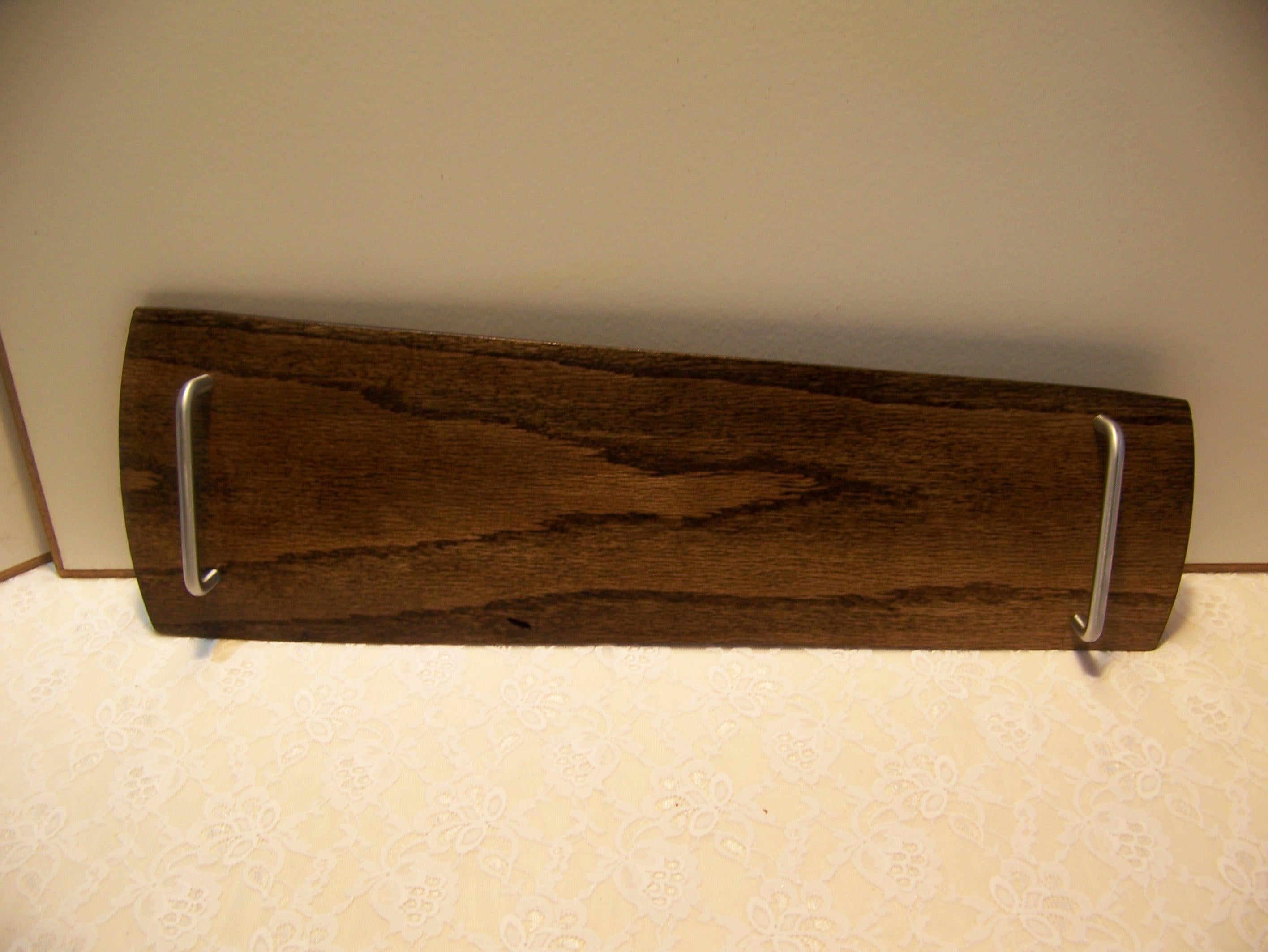 Live Edge Oak Charcuterie Board with handles