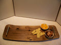 Live Edge Walnut Charcuterie Board with Brass/Grey Knurled Handles.