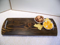 Live Edge Douglas Fir Charcuterie Board with brushed nickel Handles - Dark stain