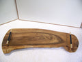 Live Edge Walnut Charcuterie Board with Brass/Black Knurled Handles