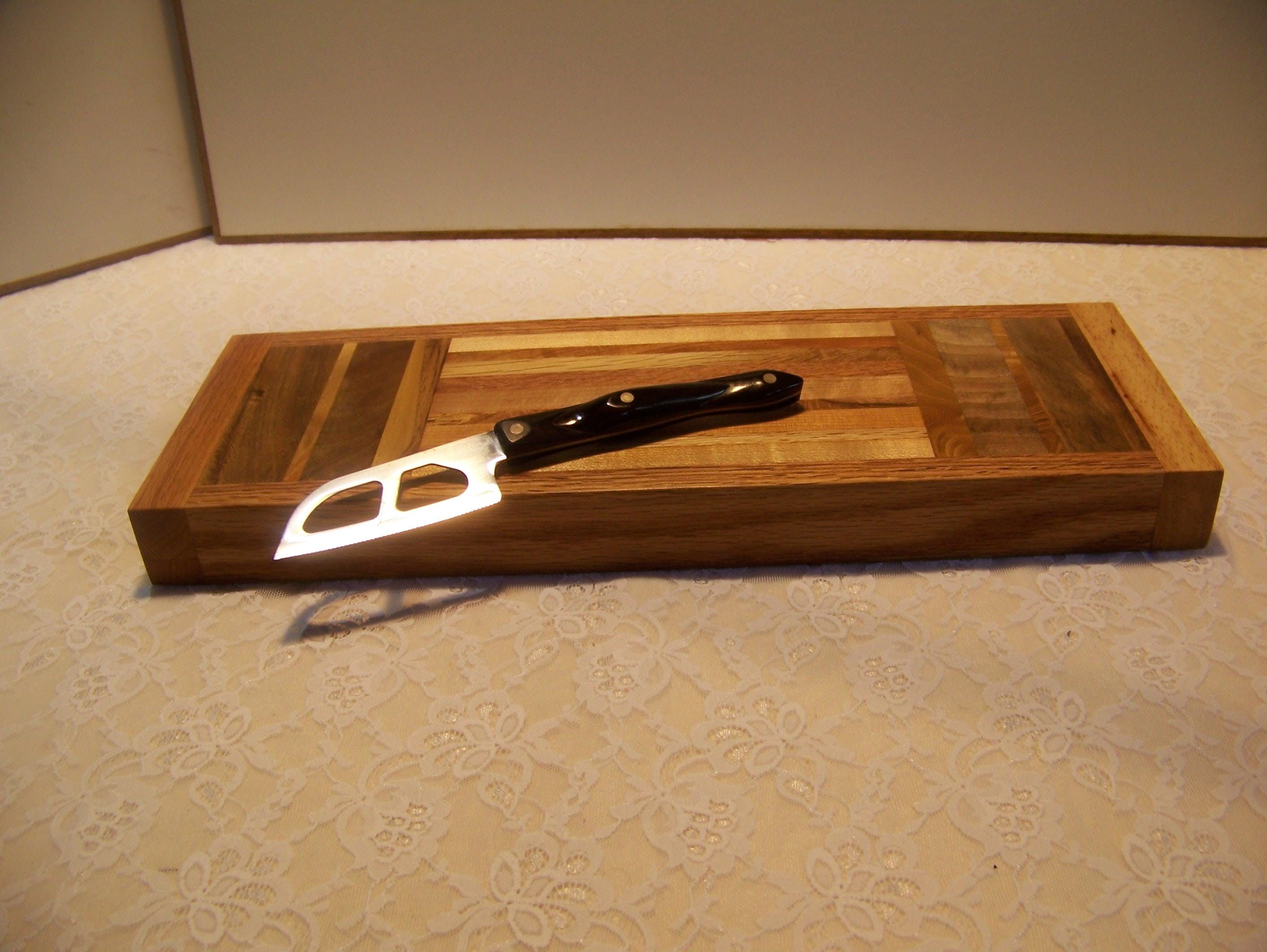 Cutting Board made using various Hardwoods - Pieced unique pattern.