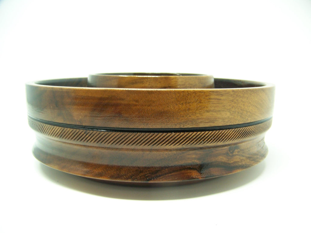 Walnut - Chip and Dip Bowl/Candy Dish - 1 Piece - Lathe Turned