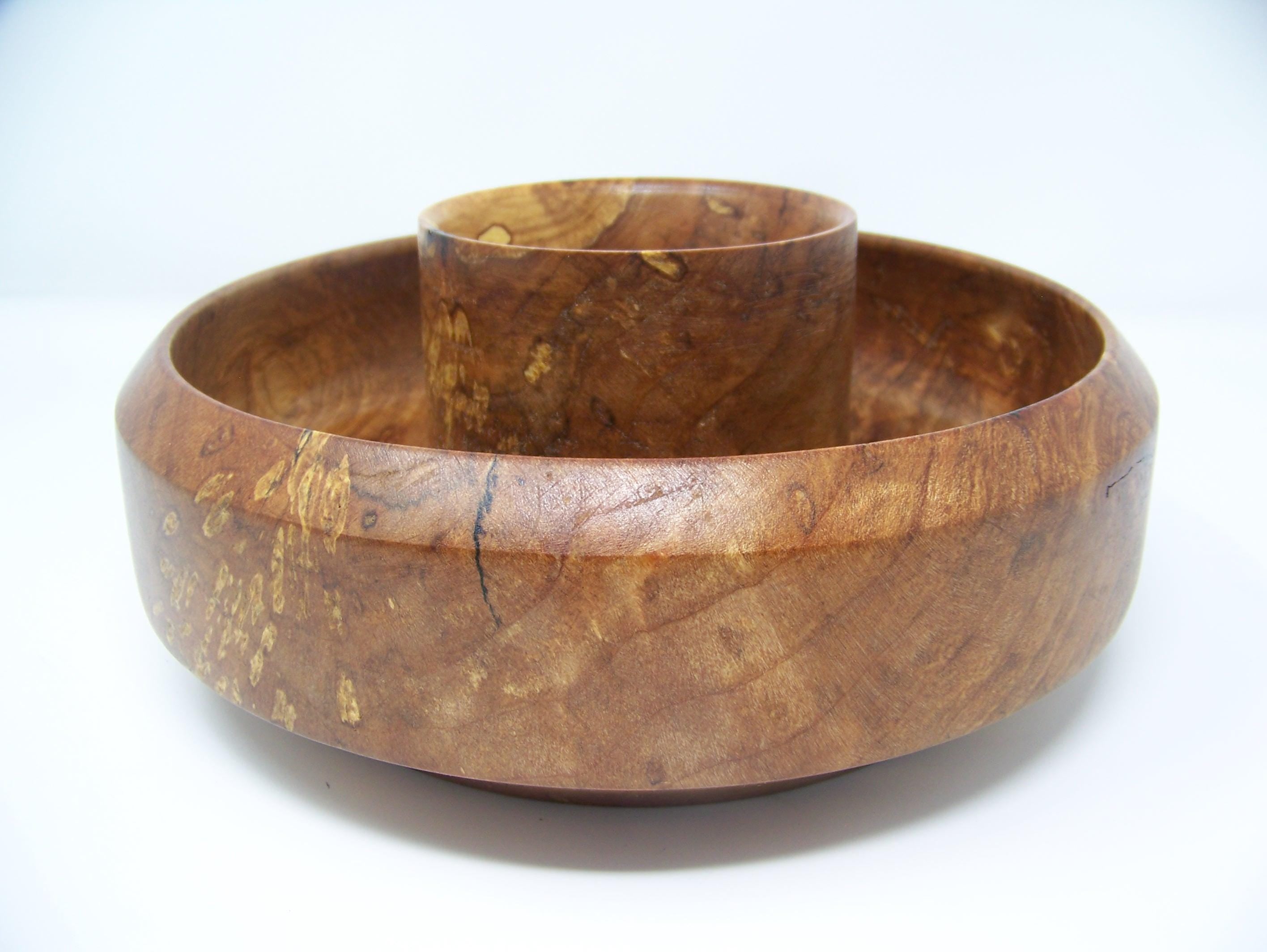 Spalted Maple - Chip and Dip/Candy Dish Bowl