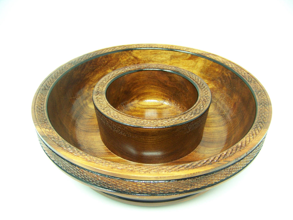 Chip and Dip/Candy Dish - Maple - Lathe Turned - 1 piece