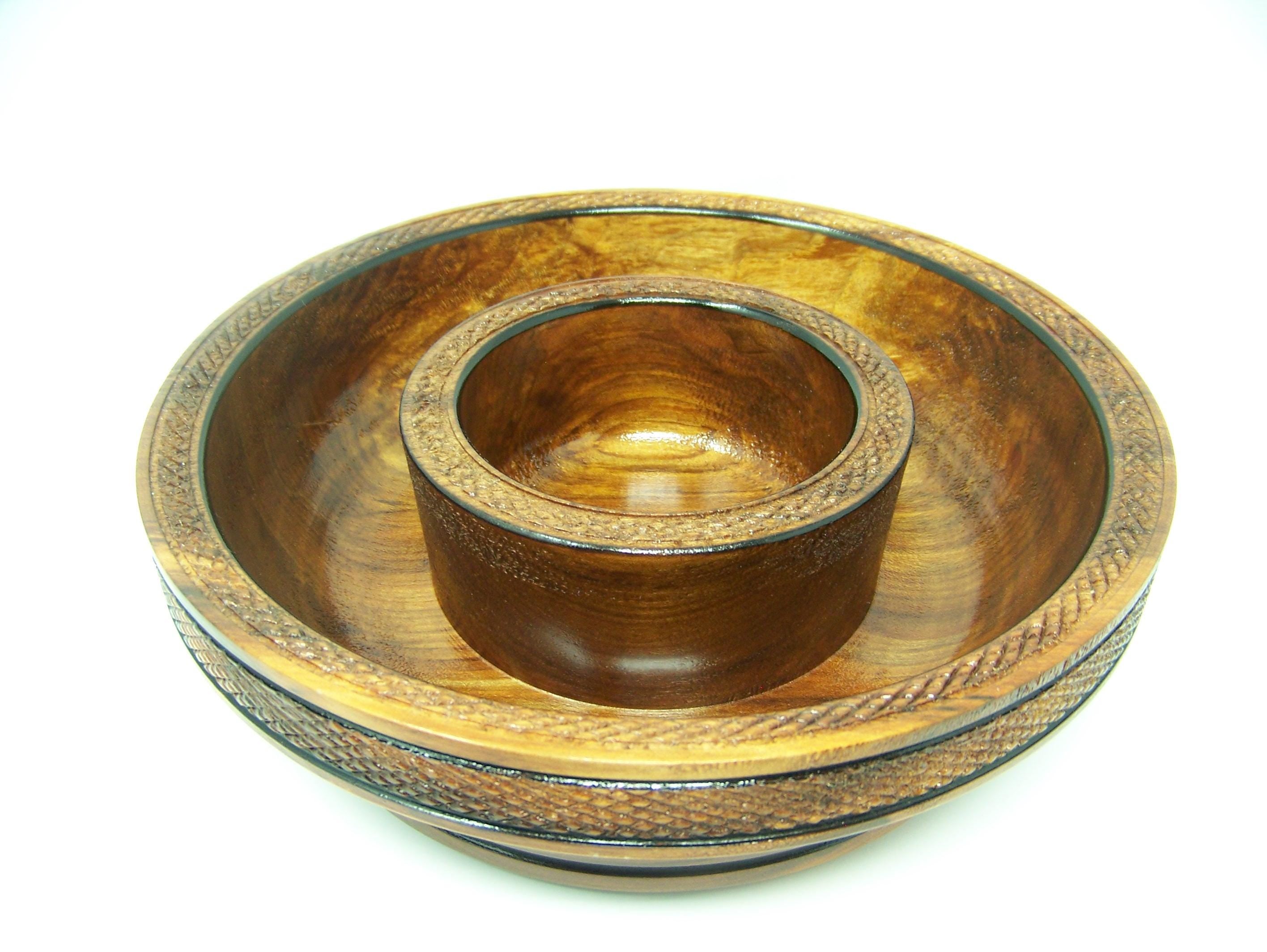Chip and Dip/Candy Dish - Maple - Lathe Turned - 1 piece