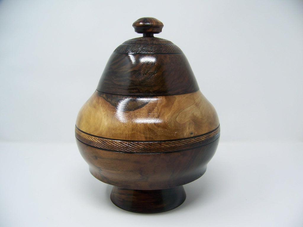 Black Walnut - "I Dream of Jeanie" canister/Bowl with lid