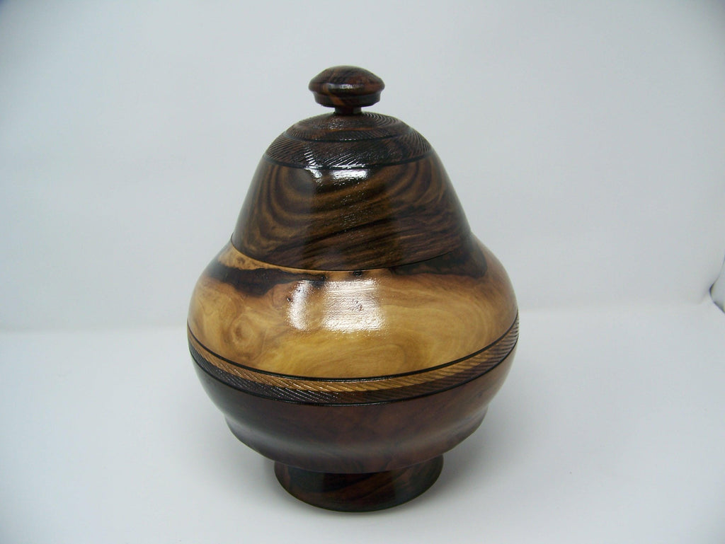 Black Walnut - "I Dream of Jeanie" canister/Bowl with lid