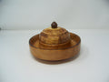 Maple Candy Dish/with cover - decorative edging on cover