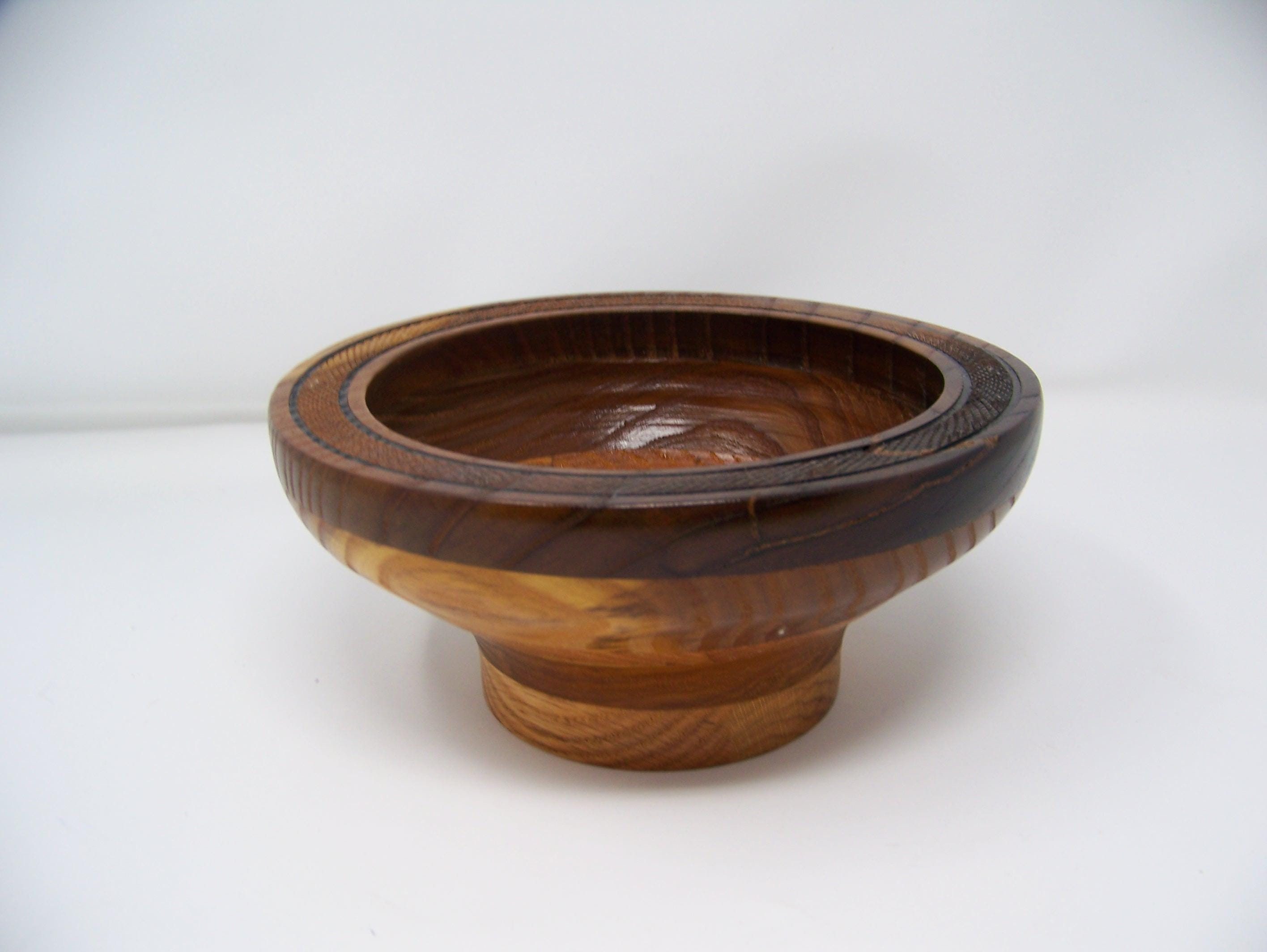Black Walnut, Oak and Russian Olive Bowl - Candy Dish