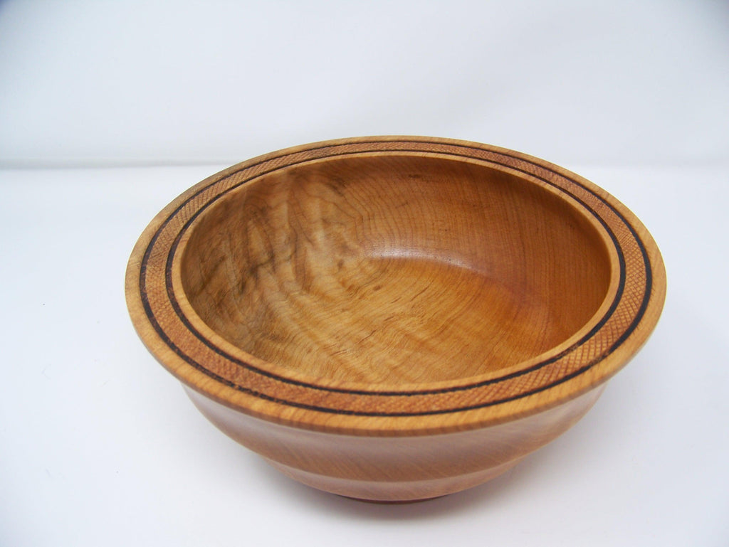 Maple Bowl w/Detailing - Candy Dish - Salad Bowl - Lathe Turned