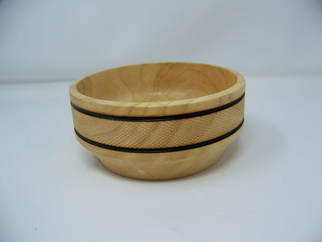 Madrona Bowl/with engraving around the bowl - Lathe Turned -