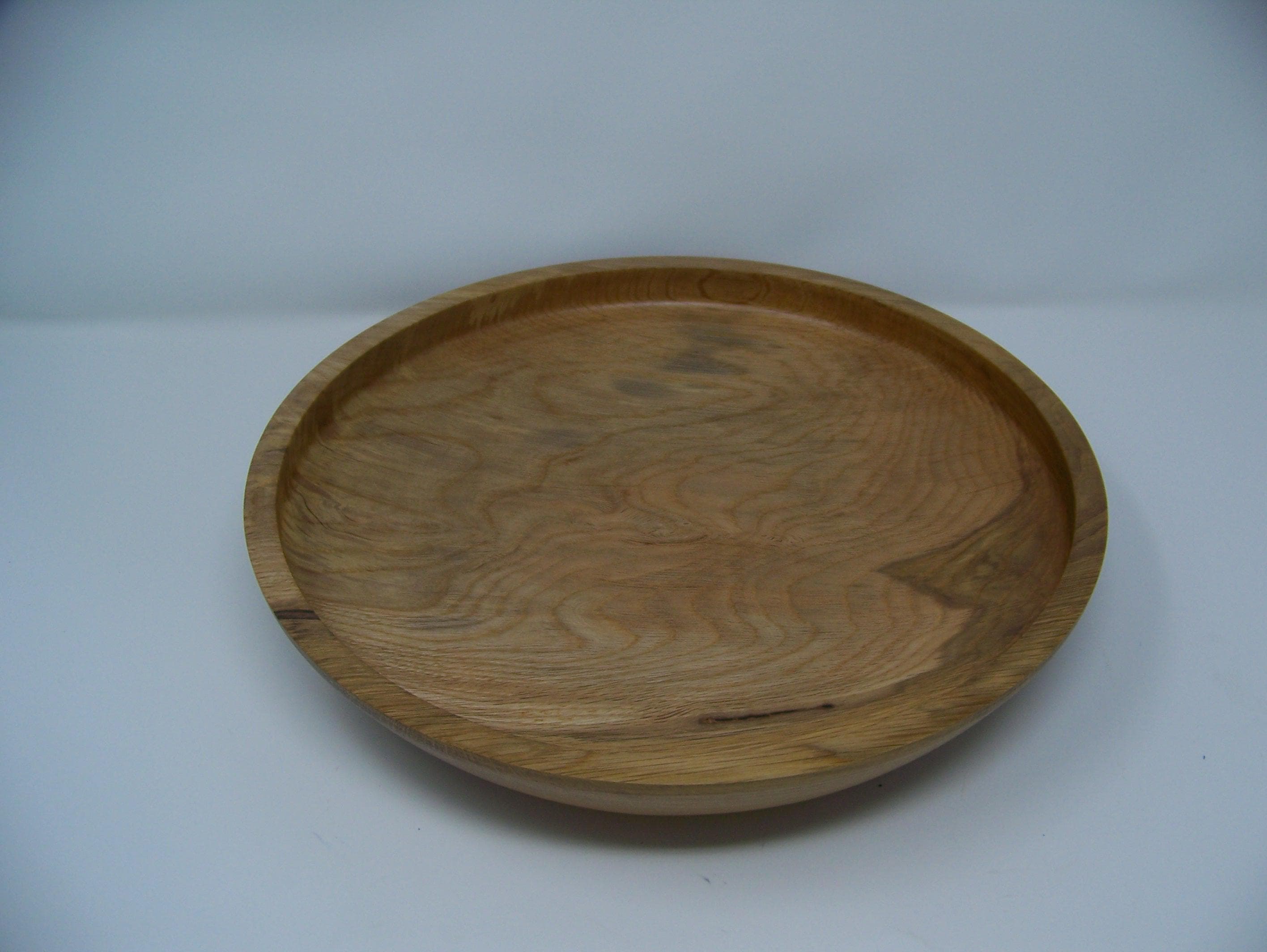 Oak serving platter - lathe turned - food safe