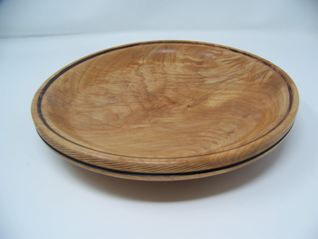Maple Decorative Platter/bowl - lathe turned/with detailing