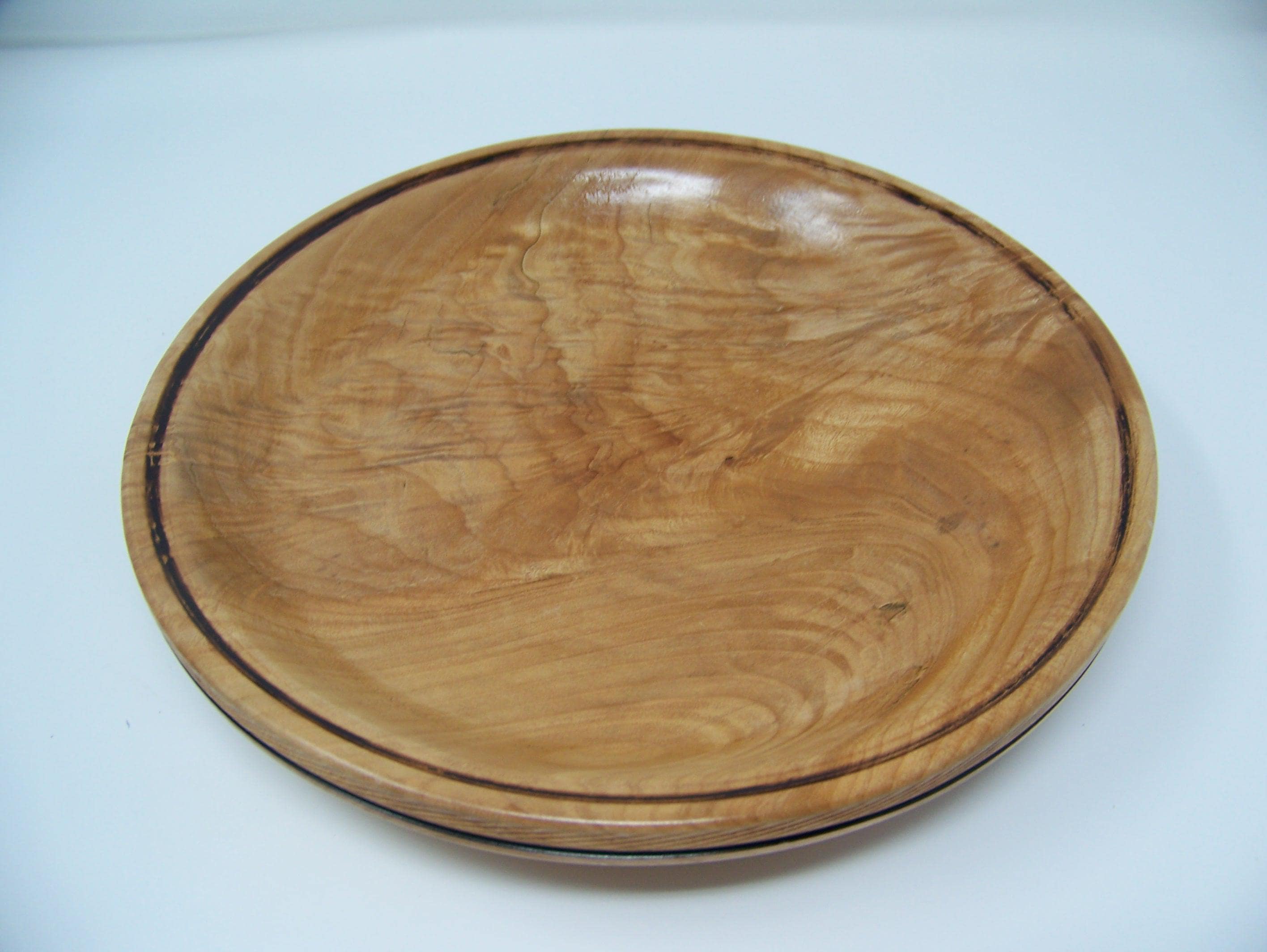 Maple Decorative Platter/bowl - lathe turned/with detailing