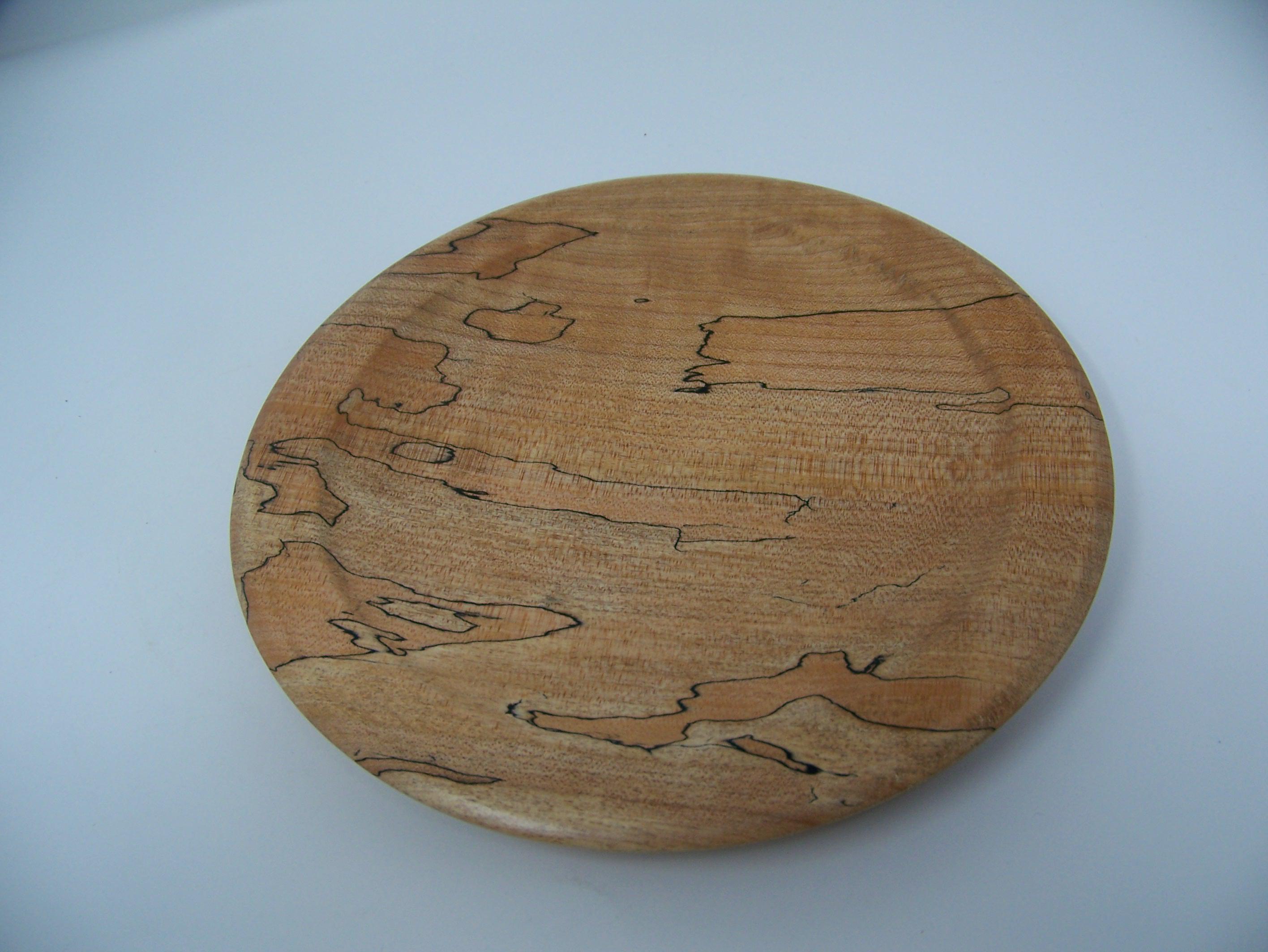 Maple Plate  - Lathe Turned - food safe