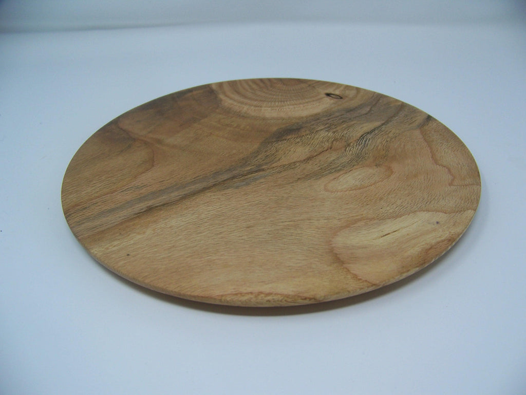 Oak Plate - serving platter - cake plate - lathe turned