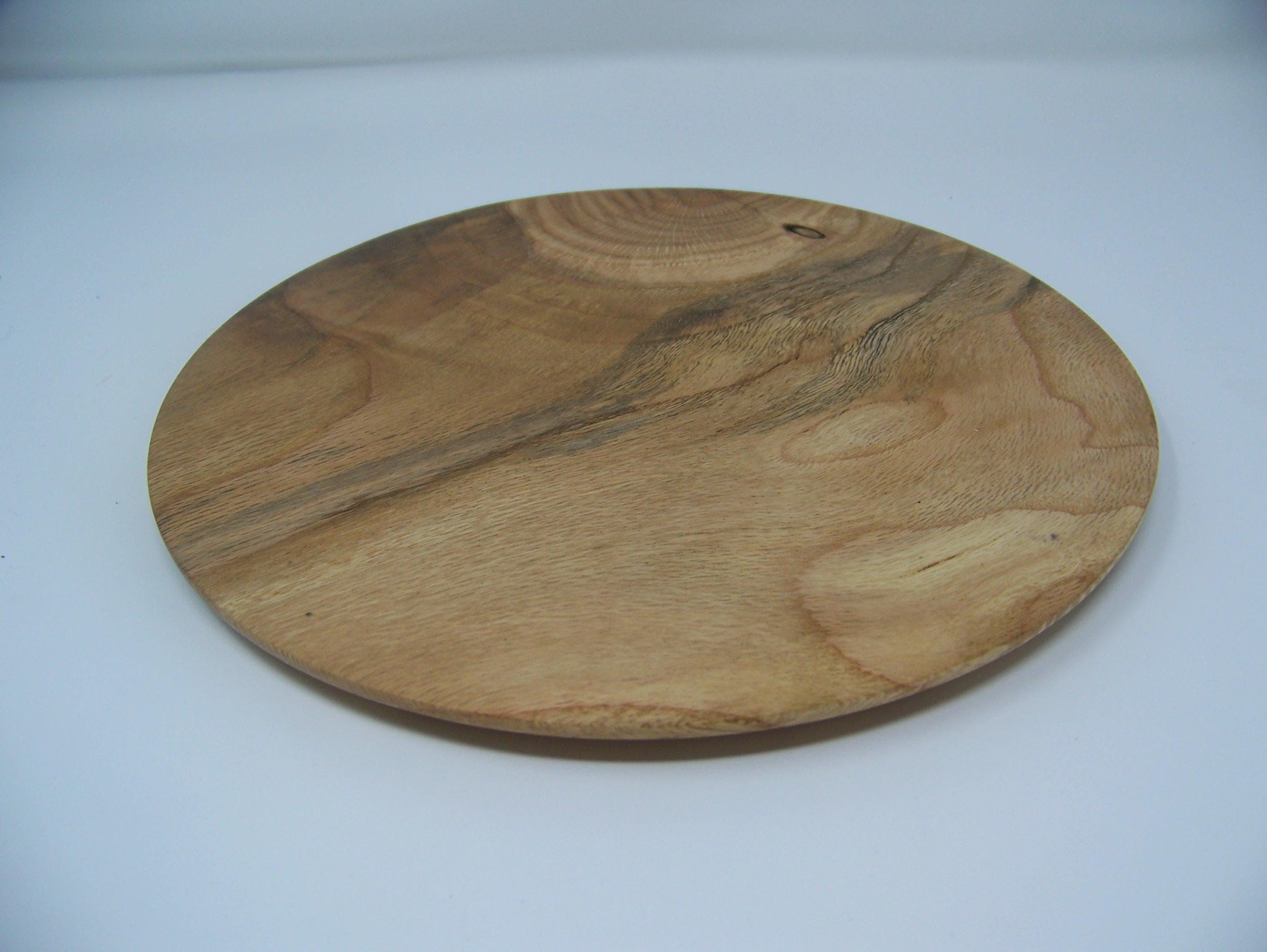 Oak Plate - serving platter - cake plate - lathe turned